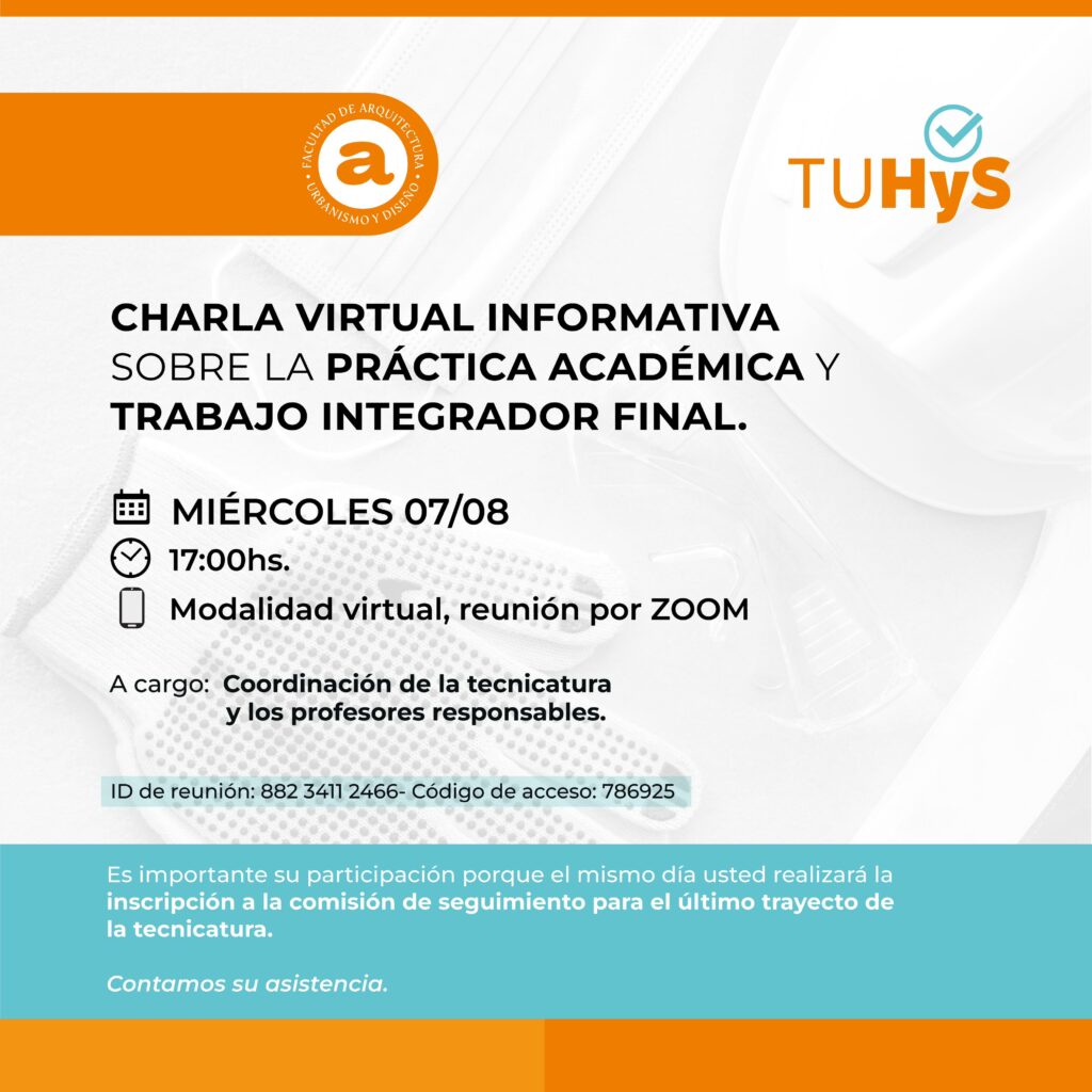 Charla virtual informativa sobre la Práctica Académica y el Trabajo